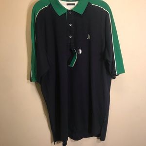 Nautica Golf Blue/Green Performance Knit NWT